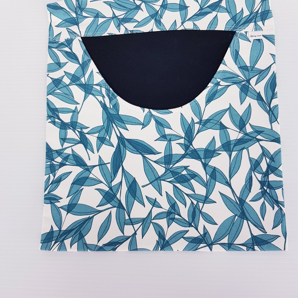 Peg Bag Handmade Blue Leaves Print Lined Laundry Clothes Peg Holder
