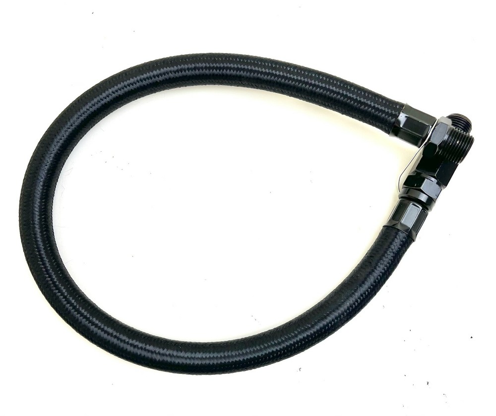 Stainless Steel Braided Compressor Hose 1/4" Black Thor