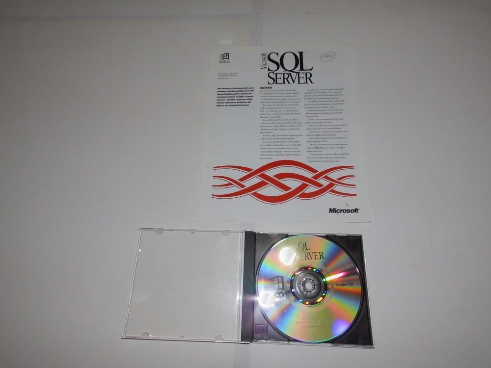 Vintage Software - Microsoft SQL Server v6.5 & v4.21 (full), v2000 EE (eval kit)