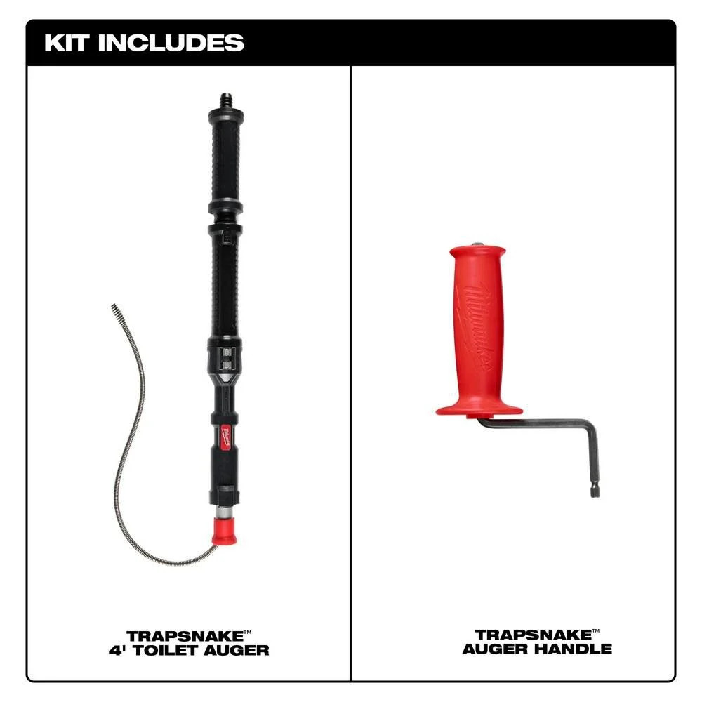Milwaukee Trapsnake 4' Urinal Auger Bare Tool