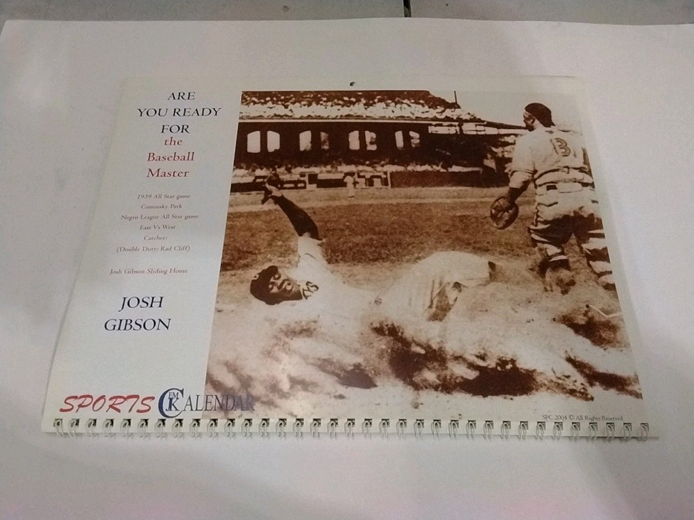 JOSH GIBSON VINTAGE CALENDAR 2004