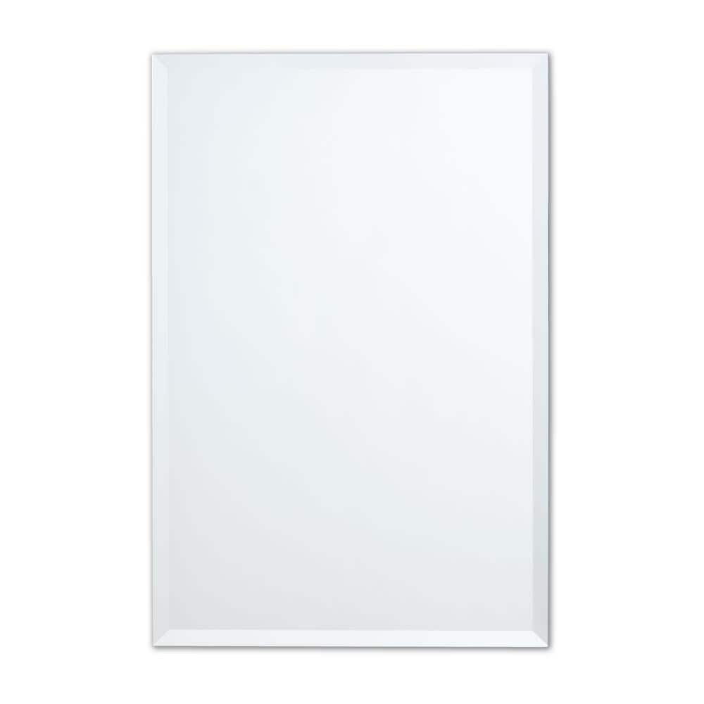 better bevel 24" W x 30" H Frameless Rectangular Beveled Edge Vanity Mirror
