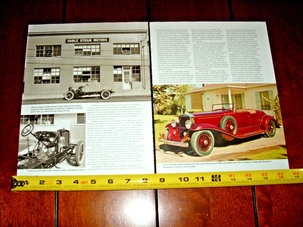 DOBLE STEAM CARS ORIGINAL 2019 ARTICLE