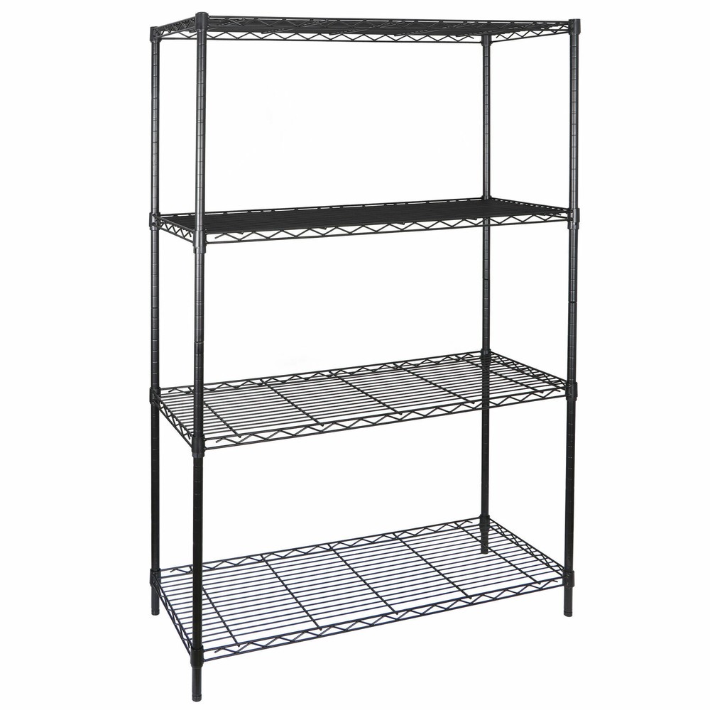 4-Tier Wire Shelving Rack Shelf Storage Metal Organizer Home-saving Kitchen