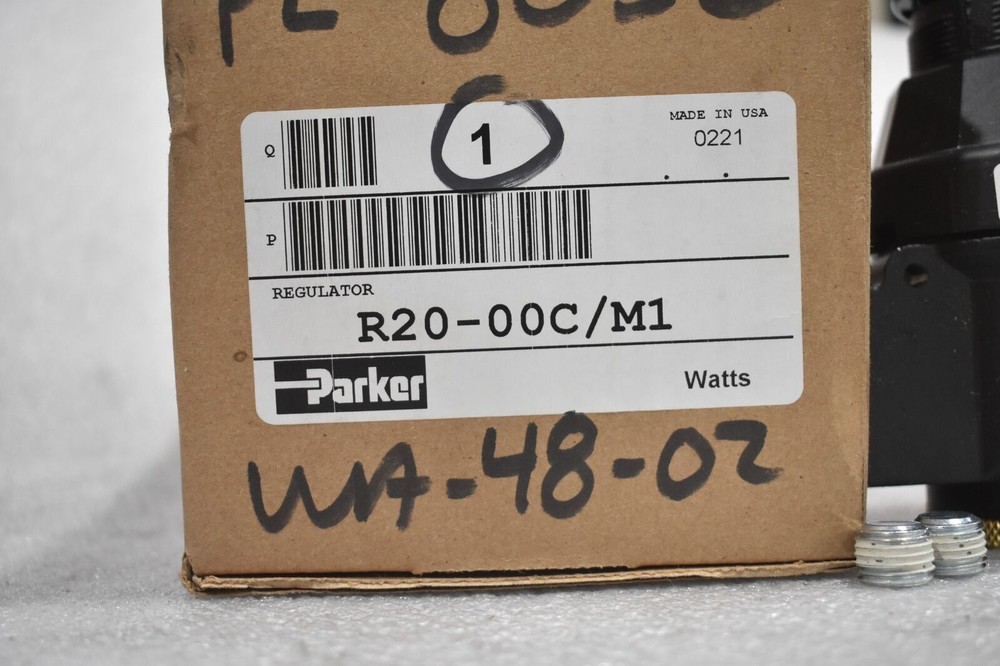 PARKER SHRADER BELLOWS R20-00C/M1 REGULATOR MODULE WITH FILTER 300 PSI MAX