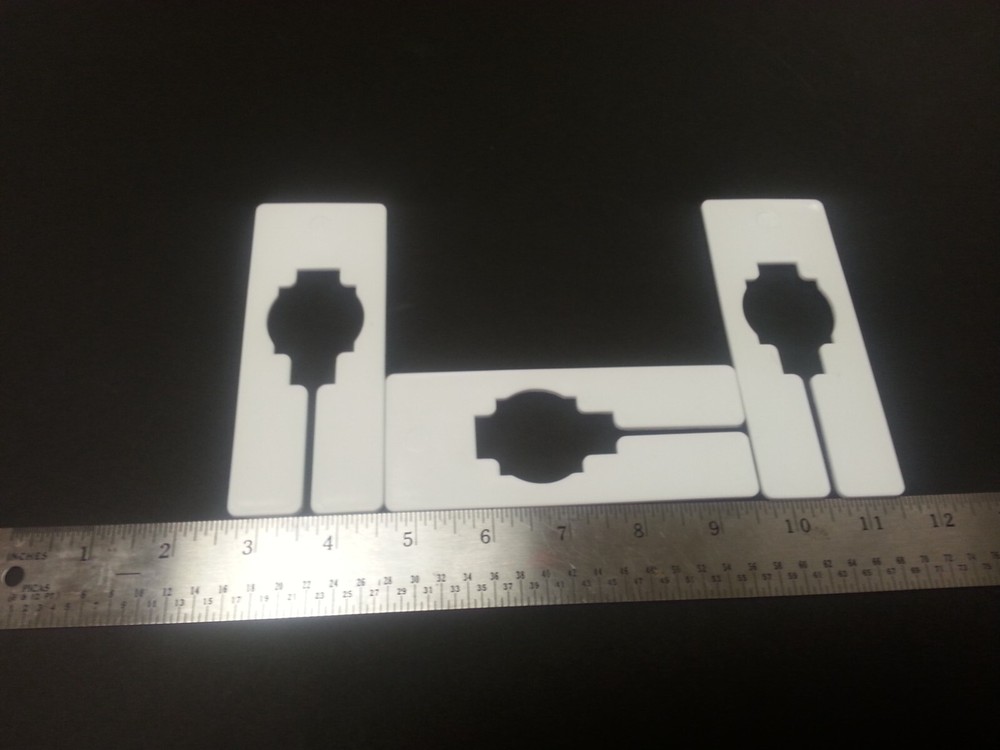 Plastic Blank Rectangular Size Dividers for Retail Clothing Racks (100)