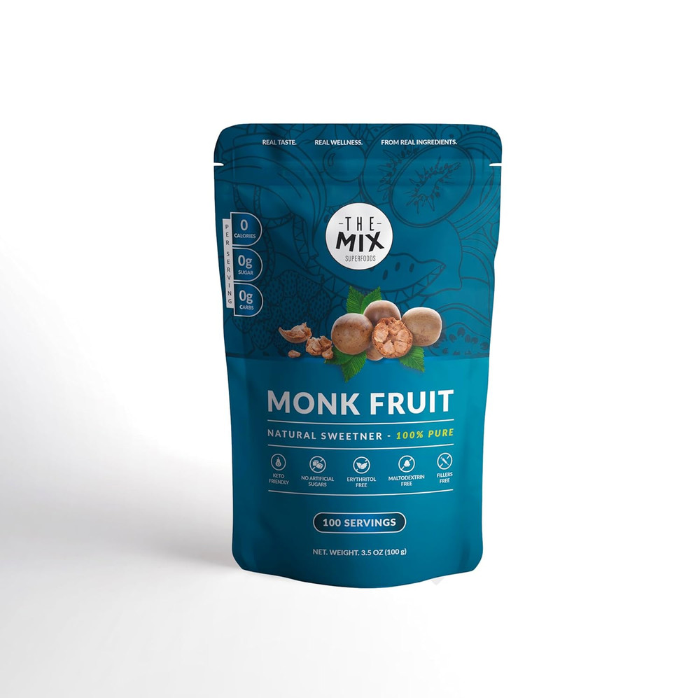 , Monk Fruit PURE, NO Erythritol, NO Artificial, JUST Monk Fruit 100% (100 G)