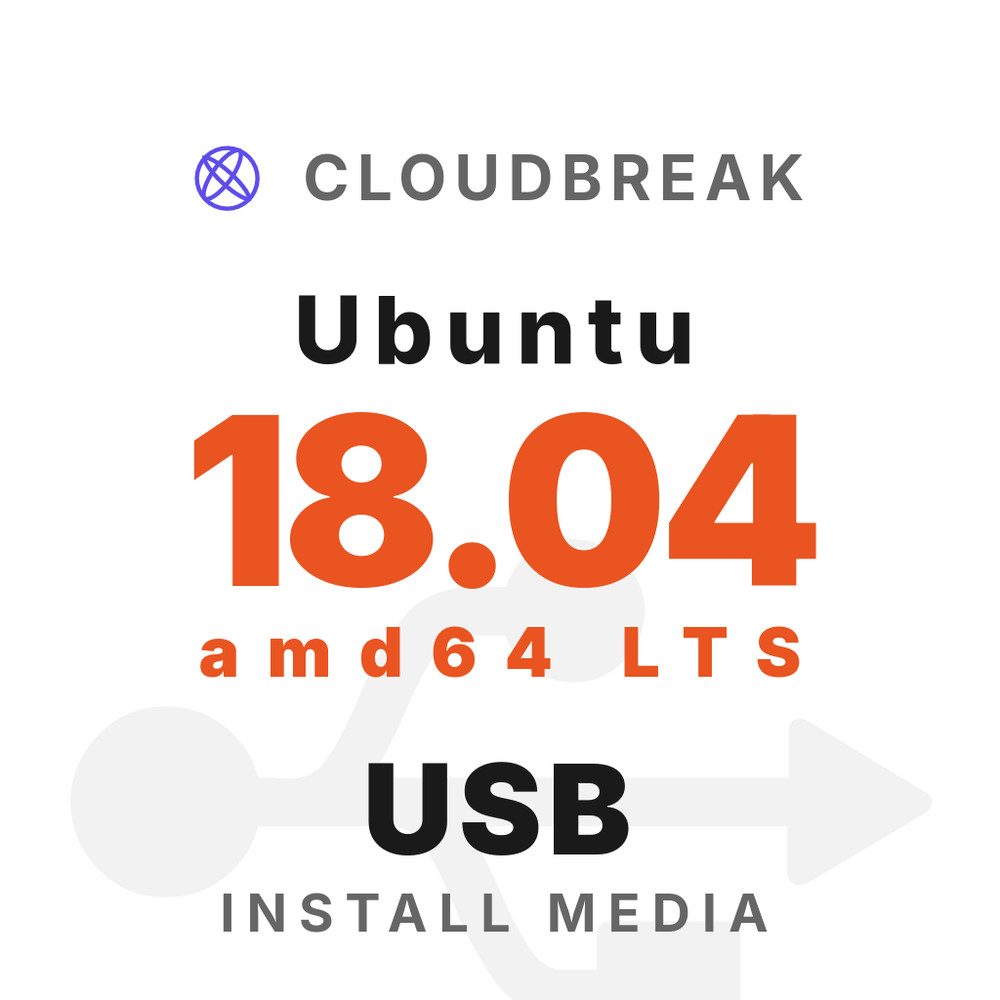 Ubuntu 18.04 amd64 LTS Bootable/Live Install USB NEW