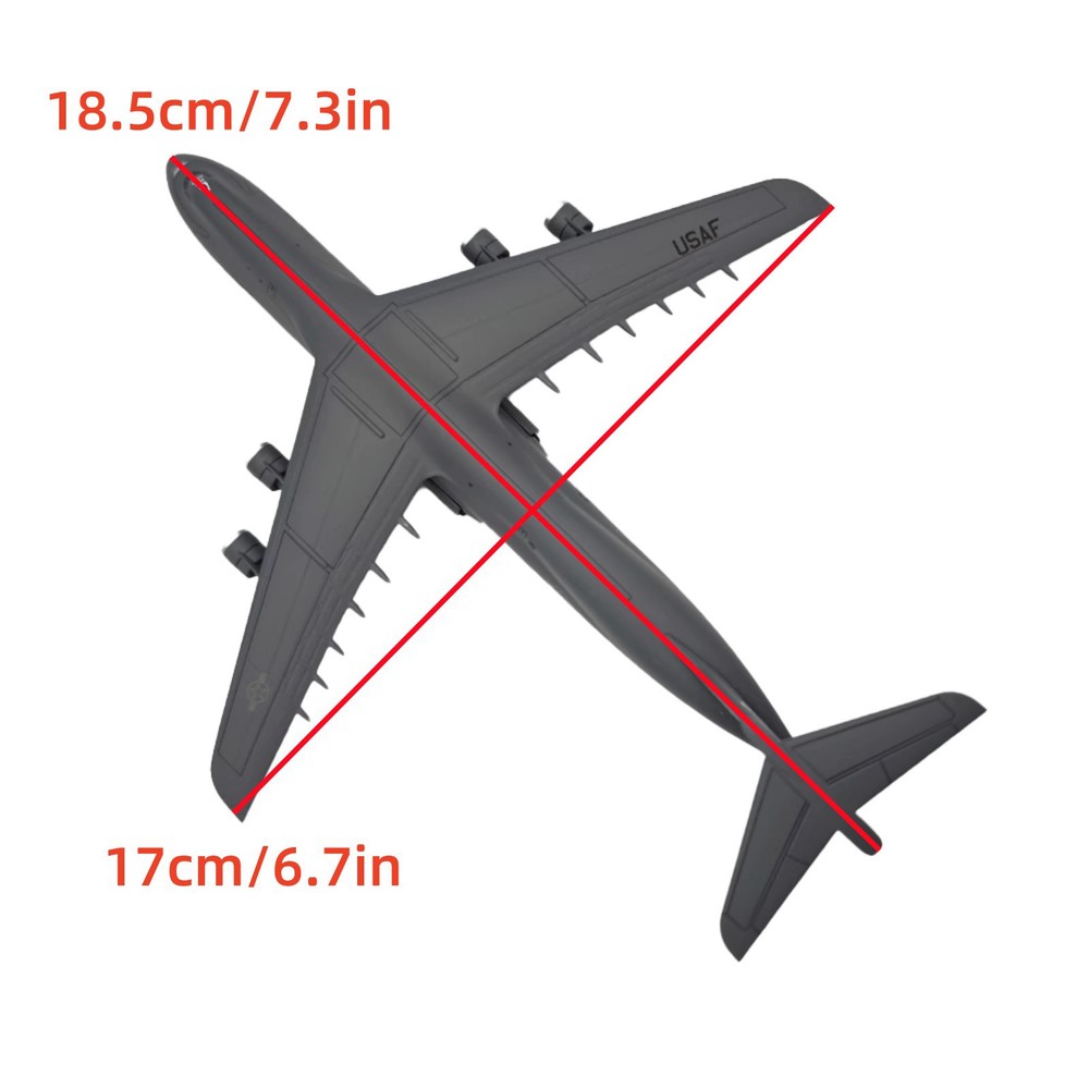 Diecast 1/400 USAF For Lockheed C-5 Transport Aircraft Model Static Display