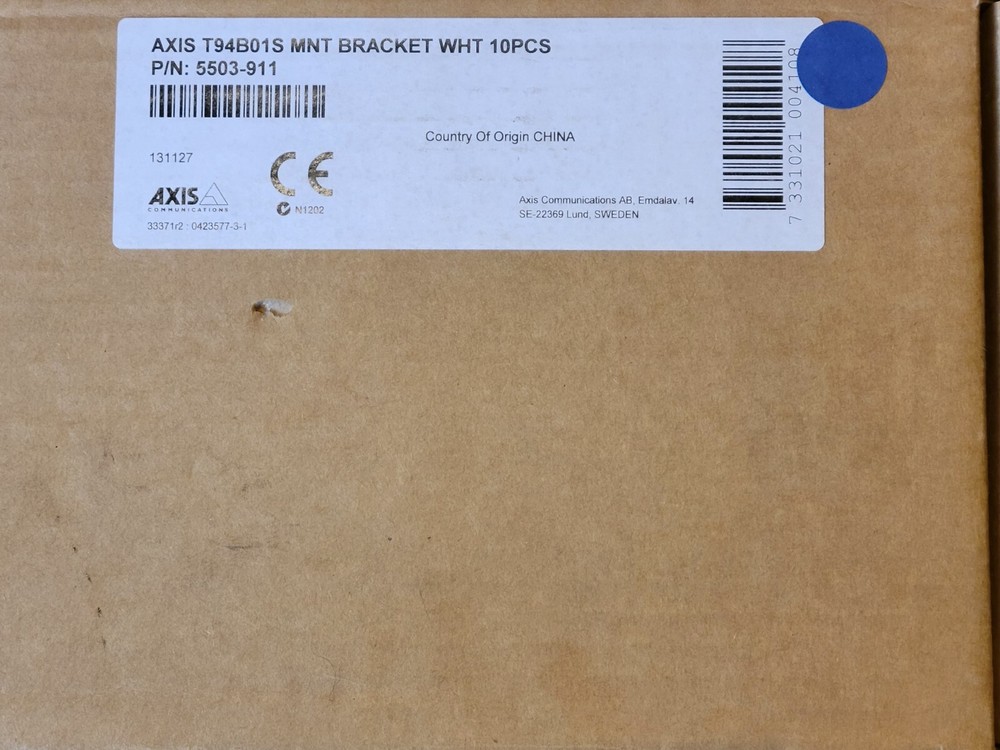 Axis T94B01S Mount Bracket - White, 10 Pack