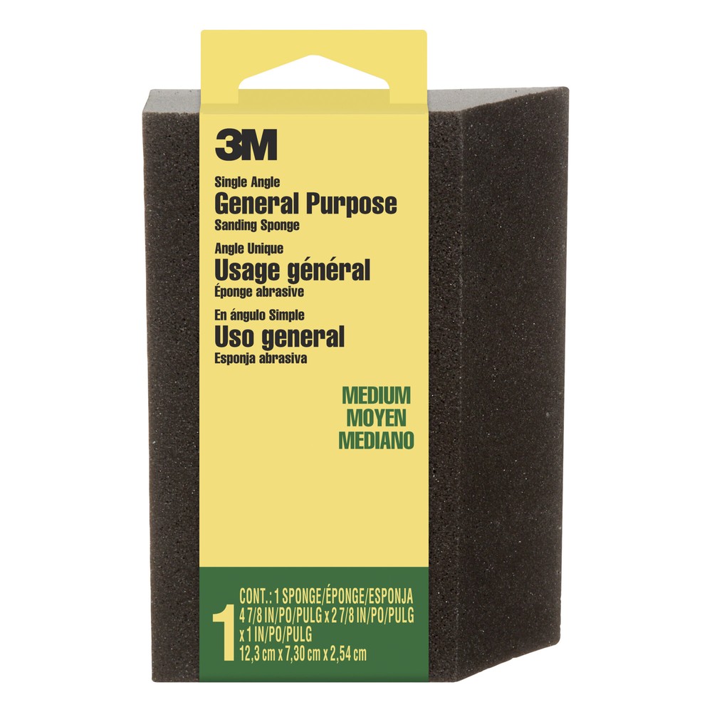3M General Purpose Sanding Sponge CP-041-ESF, Single Angle