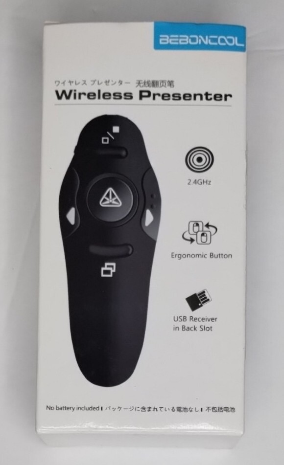 BEBONCOOL Wireless Presenter 2.4GHz USB