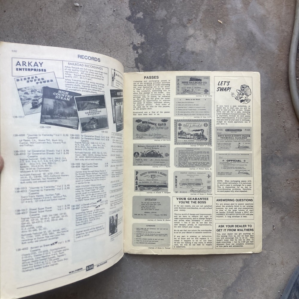 WALTHERS 913-626 1983 EDITION HO CATALOG & CRAFT TRAIN REFERENCE MANUAL