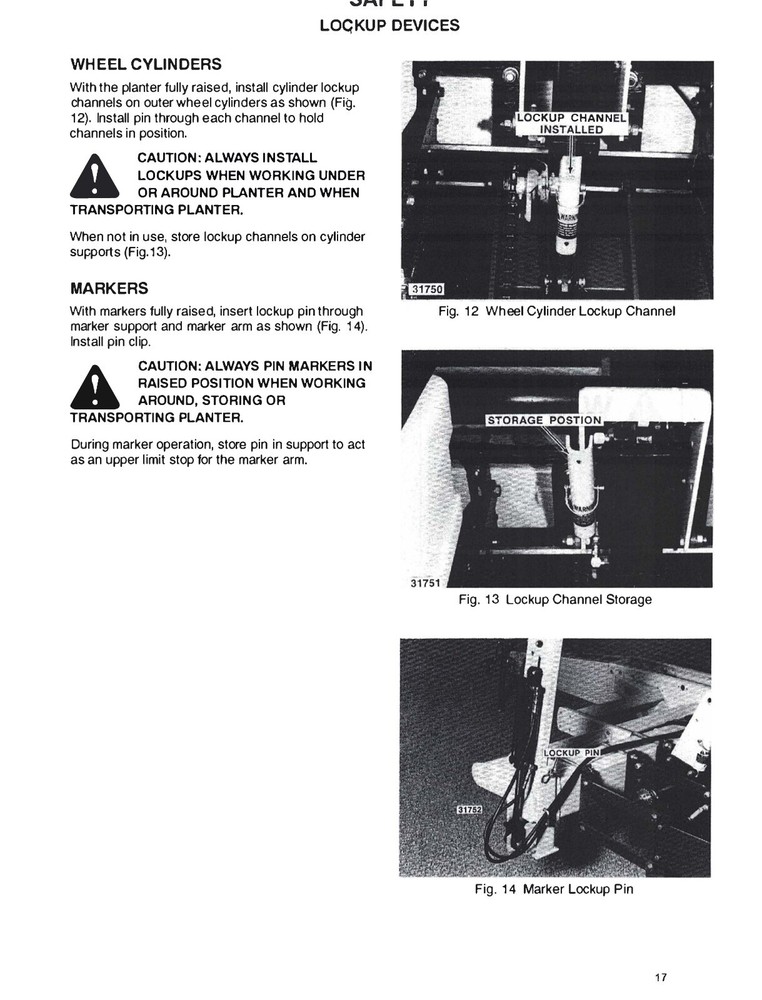 White 6100 Pull Type Planter Operators Service Instruction Manual Printed