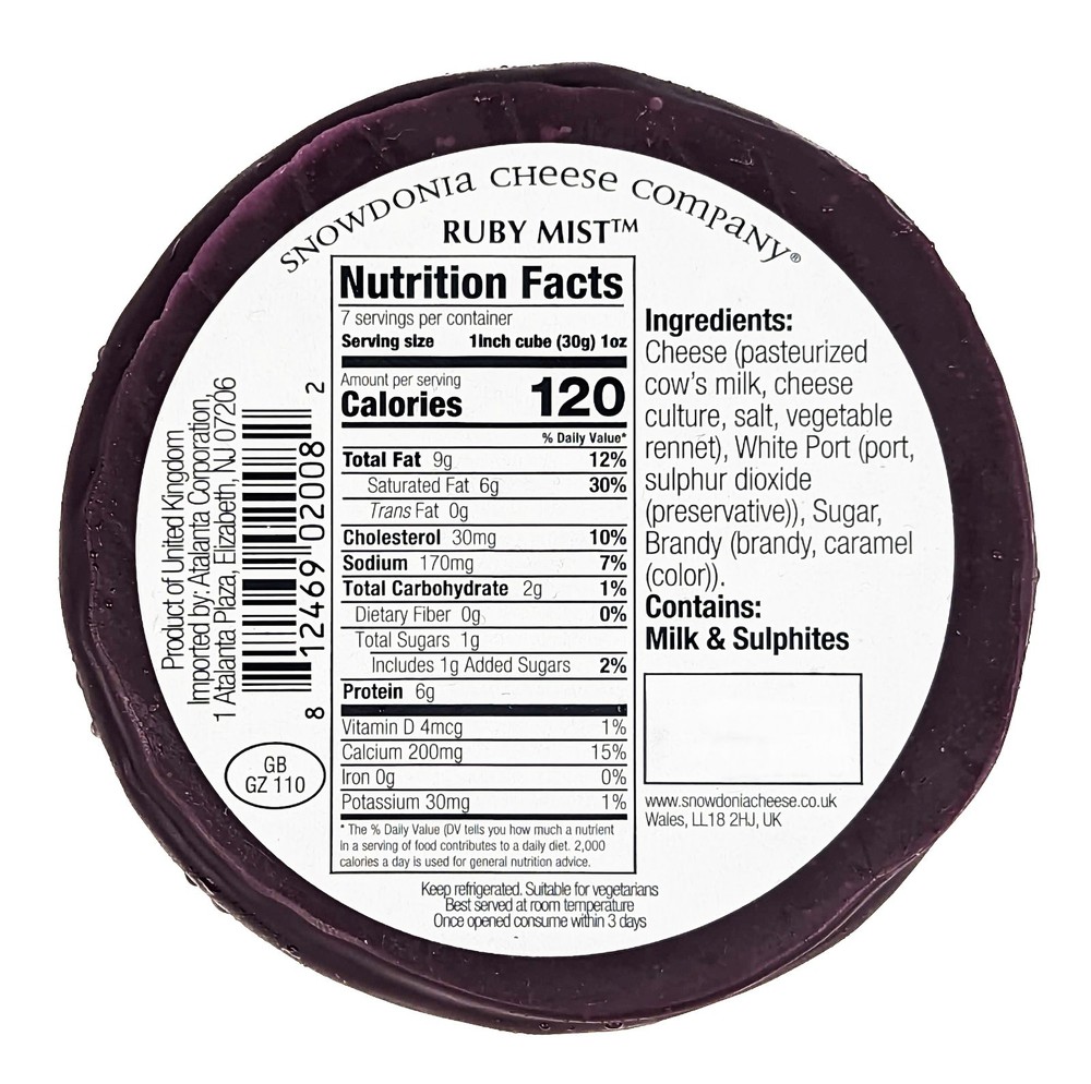 Snowdonia Ruby Mist Cheddar 7oz (Pack of 3)