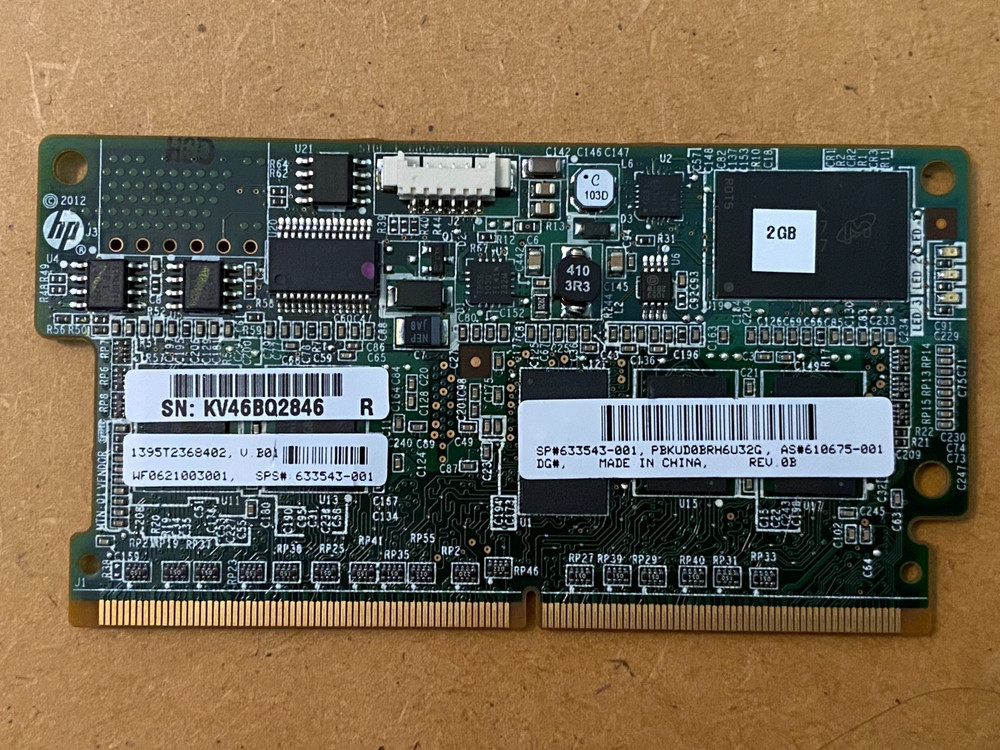 HP 2GB Flash Backed Write Cache Module w/Battery (610675-001 633543-001) Tested