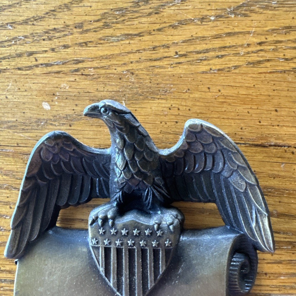 JEFFERSON Brass Light Switch Plate Standard Socket Outlet Eagle & Freedom Quote
