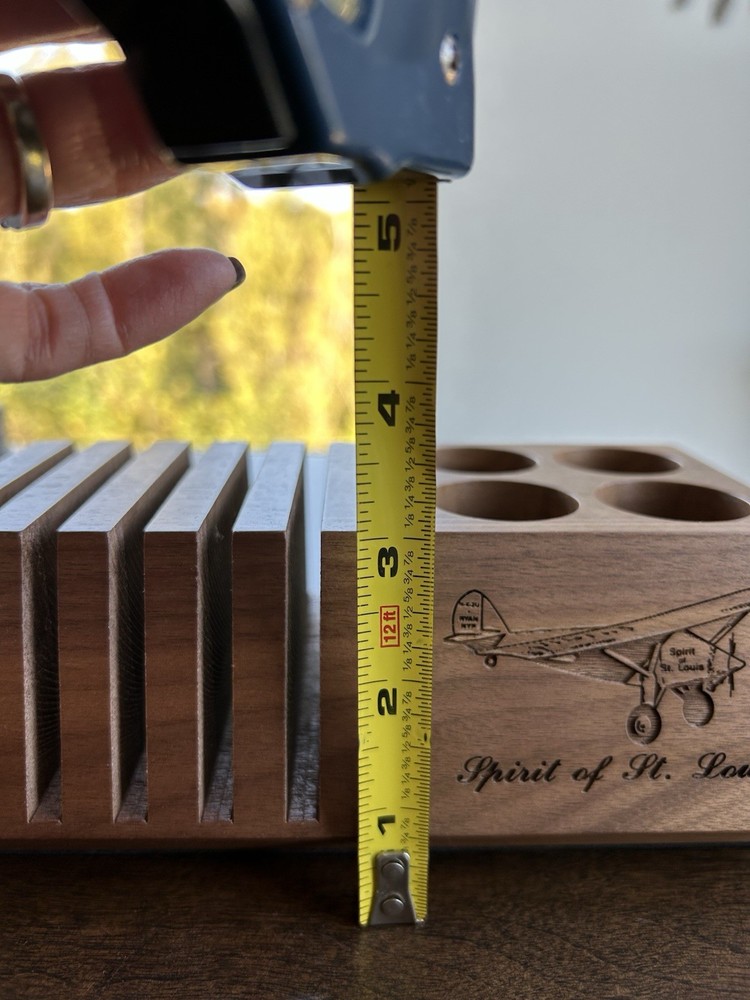Solid Walnut Desk Caddy Spirit Of St. Louis