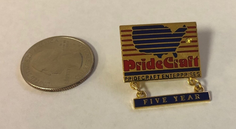 Pridecraft Enterprises Five Year Pin