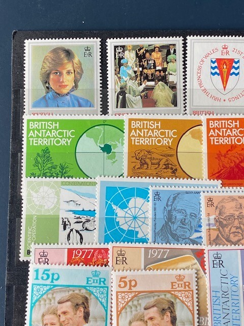 COLLECTION BRITISH ANTARCTIC TERRITORY POSTAGE STAMPS,DIFFERENT TOPICS MNH