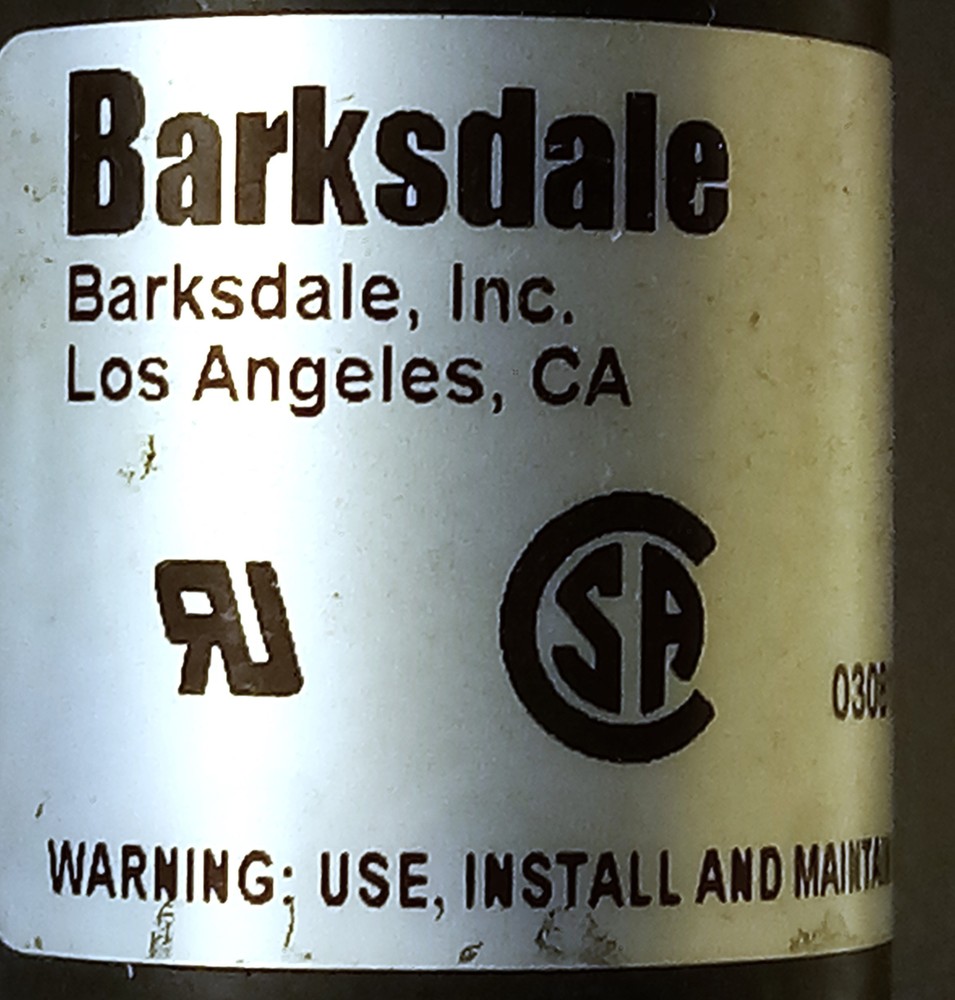 Barksdale 96210-BB2-S0073 Pressure Switch