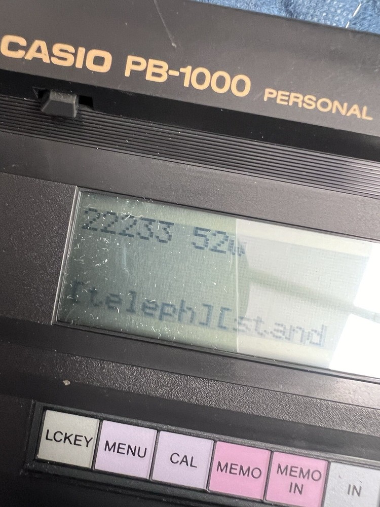 Vintage CASIO PB-1000 Pocket Personal Computer Working.