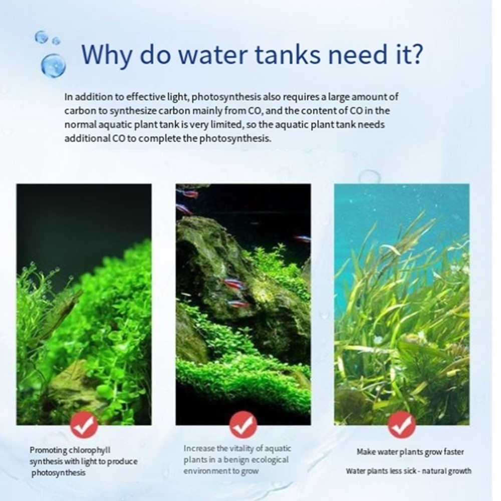 Aquarium CO2 System Generator Bottle Fish Tank Plant Air Diffuser4081