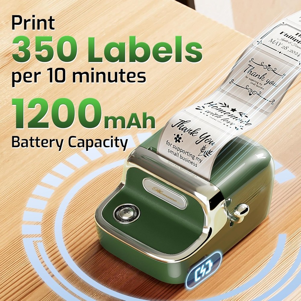 M150 Thermal Label Printer - Fast Printing & Easy App Compatibility for Labels