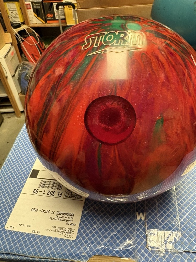 Used Storm Blast Polyester Bowling Ball 16 Pounds