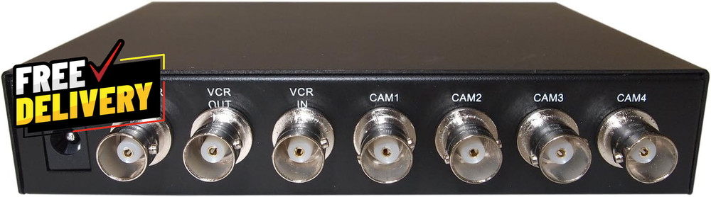 Office Home Analog Video Security Camera CCTV Color Quad Splitter Processor ....