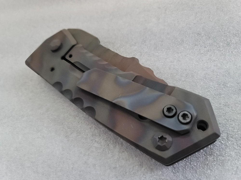 Crusader Forge Knives VIS Metro 1-Off, Sharpened Choil, Chisel Phantom Coated 3V