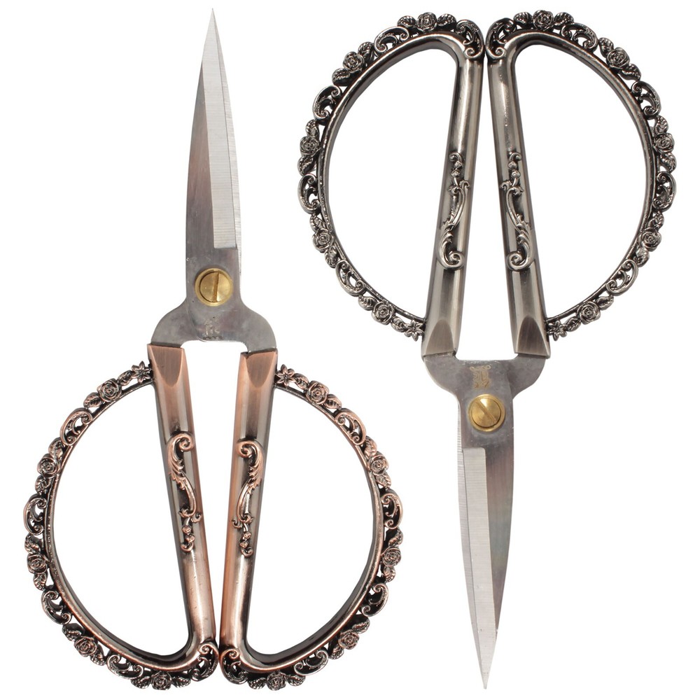 JubileeYarn Rose Pattern Embroidery Shears Scissors