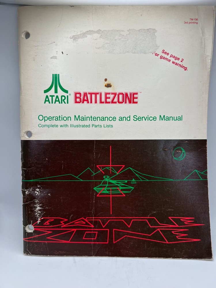 ATARI: Arcade game Manuals Collection from distributors library YOUR CHOICE