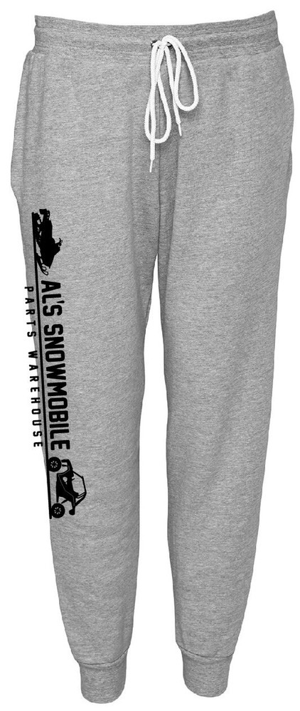 AL'S LADIES JOGGERS ASH HEATHER MEDIUM Snowmobiling Soft Comfortable 3727-M