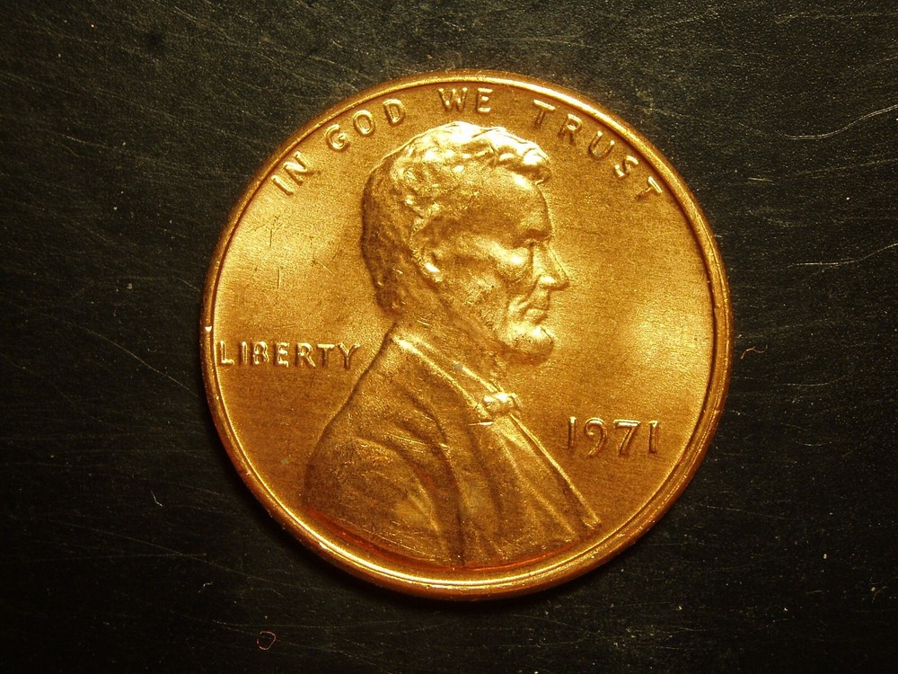 1971  UNC LINCOLN MEMORIAL CENT #2