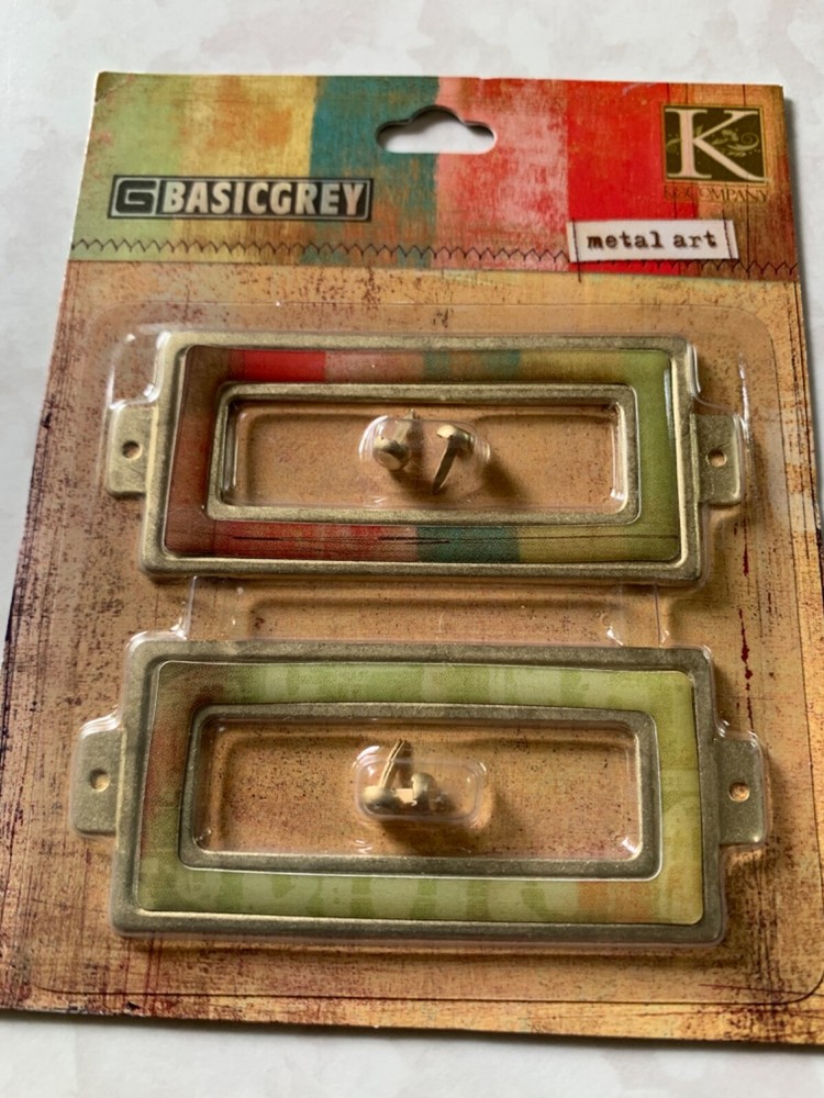 K&CO 3D BASICGREY MOTIFICA METAL ART TWO METAL FRAMES WITH SCREWS MIXED COLORS