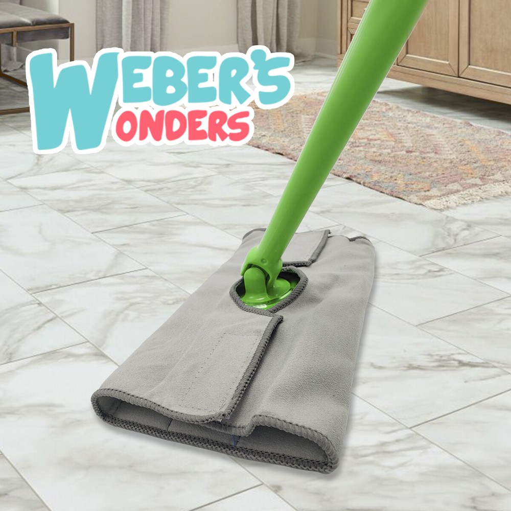 Set Of 2 Microfibe Mop Pads Refills - Washable Reusable Durable - Swiffer Compat