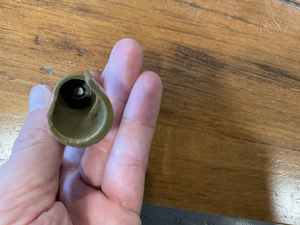 ORIGINAL WWII JAPANESE ARISAKA RIFLE MUZZLE COVER - CLEAN!