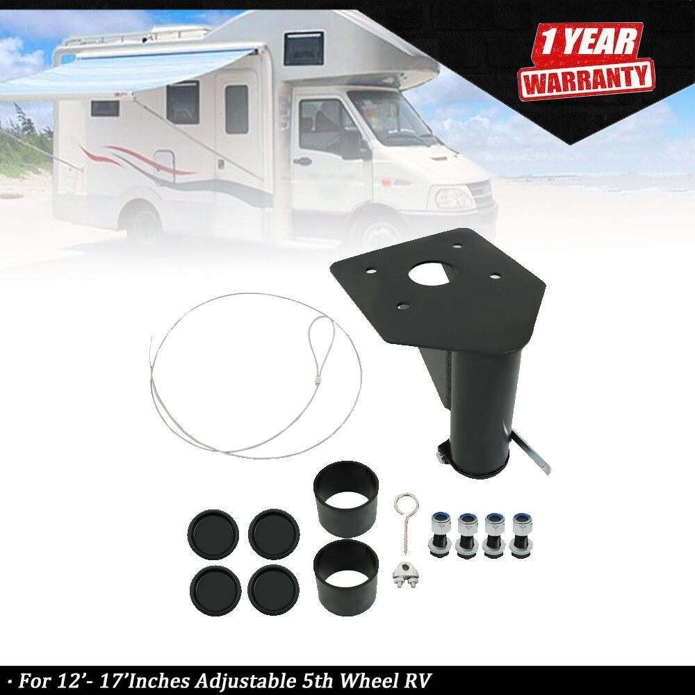 Adjustable 12" - 17" Forward Offset 5th Wheel Adapter Hitch to Gooseneck