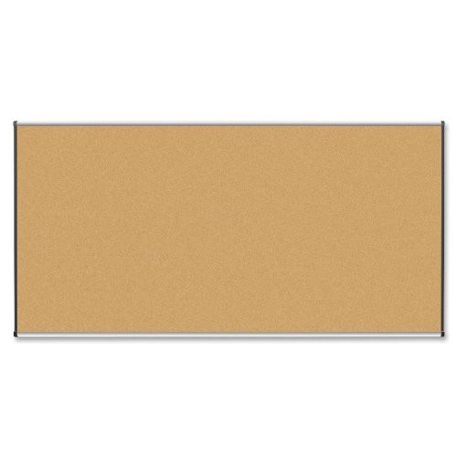 Lorell LLR60645 Cork Board 96x48 Natural Surface Aluminum Frame