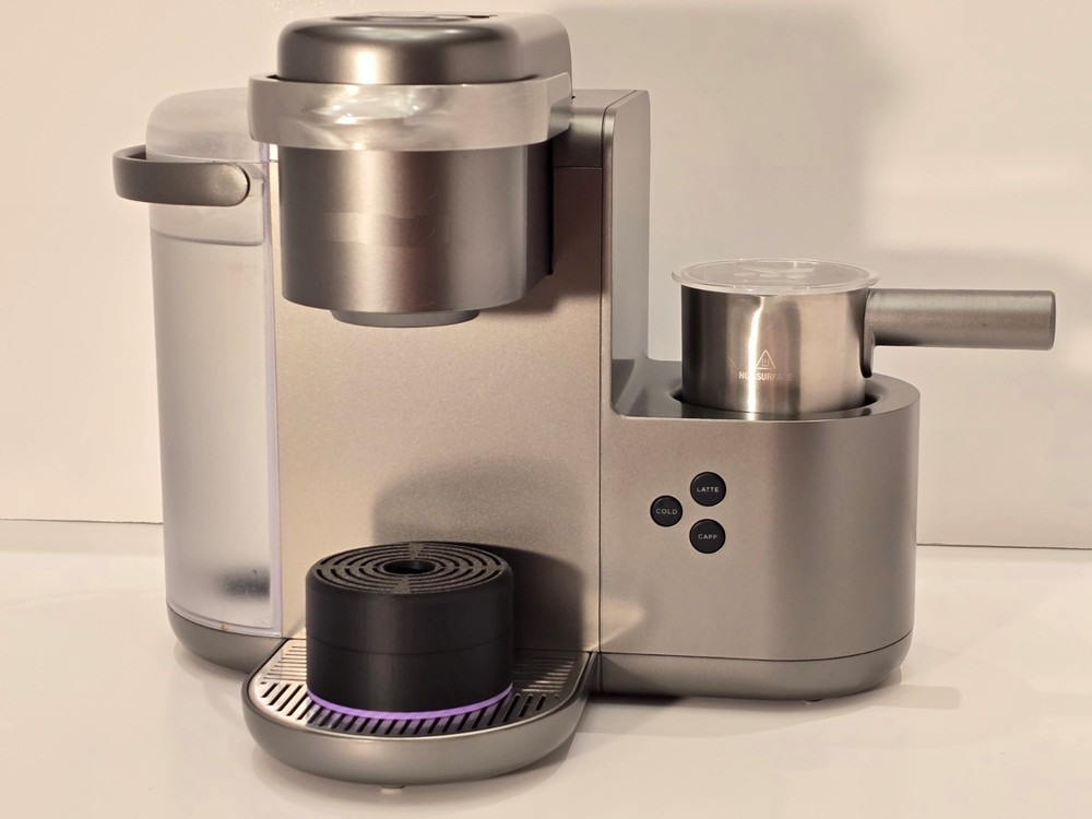 Anti-Splash Adjustable Cup Stand Accessory for Keurig Coffee Makers Black/Lilac