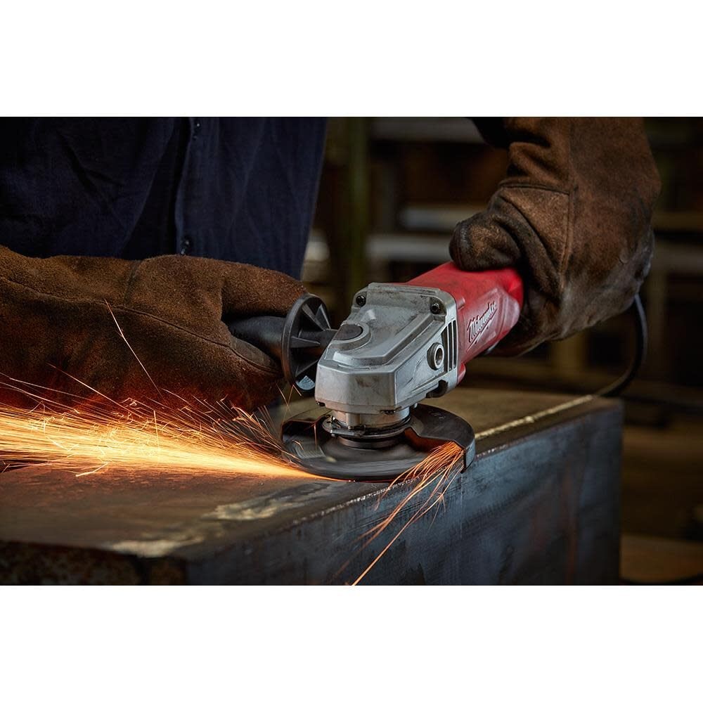 Milwaukee 6142-30 120V Angle Grinder - Red