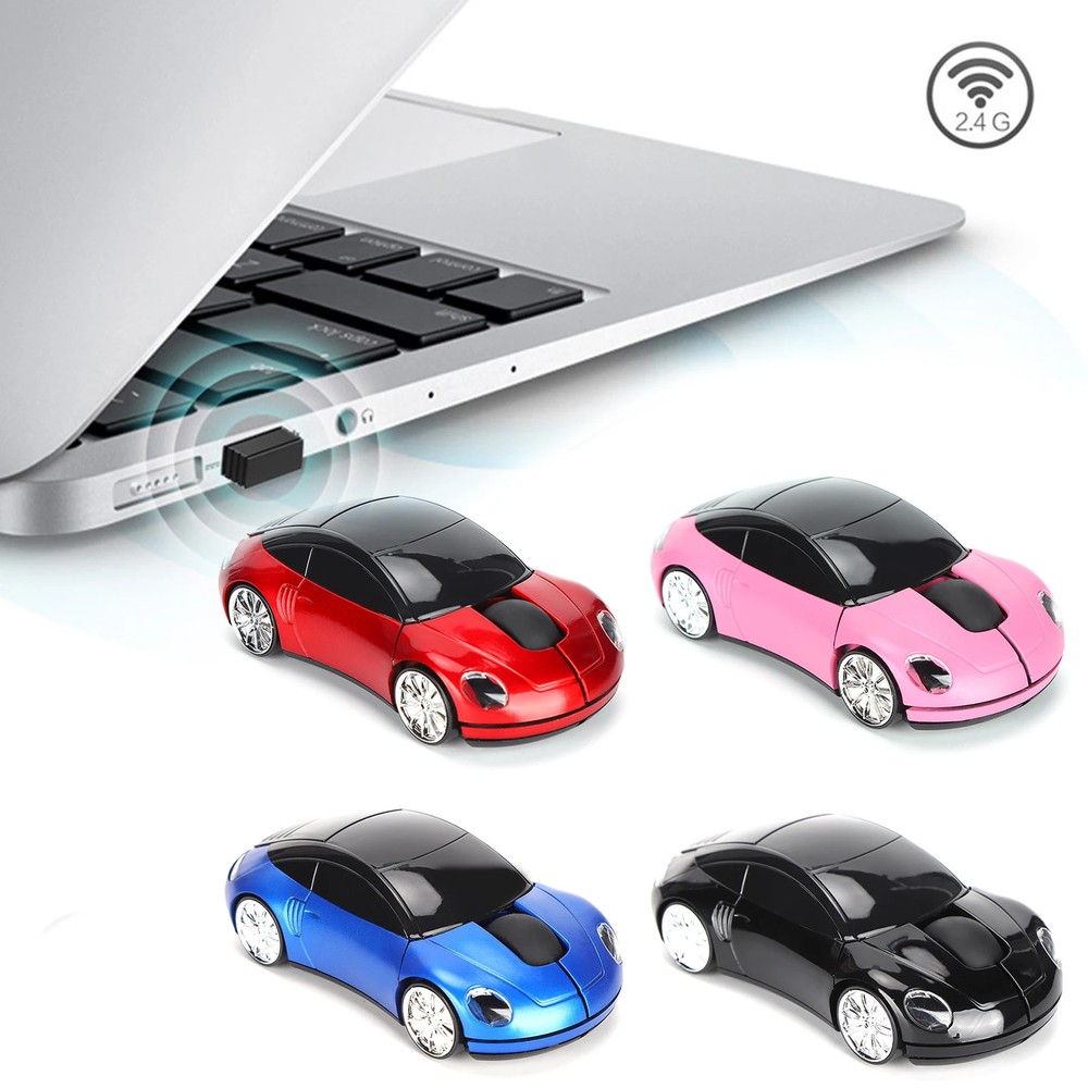 Computer Mouse Laptop Mouse Smart CarShaped Portable 2.4G Cordless Mouse with US