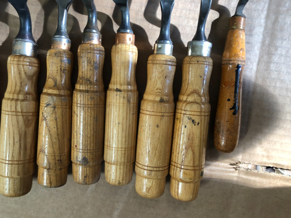 Graduated Cranked Neck Set of 10 Buck Bros Gouges Tang Chisels