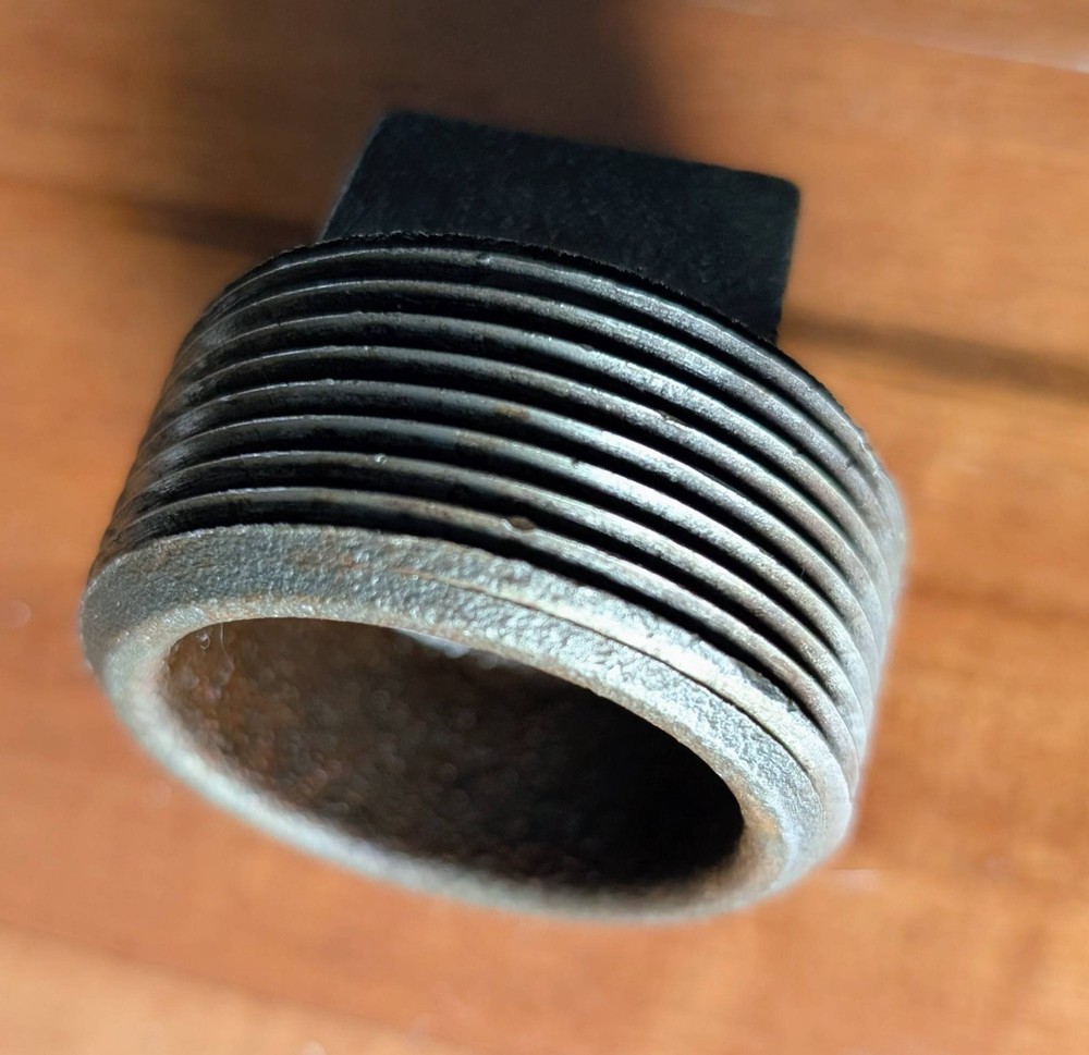 1" Brass Square Head Pipe Plug – MNPT – New