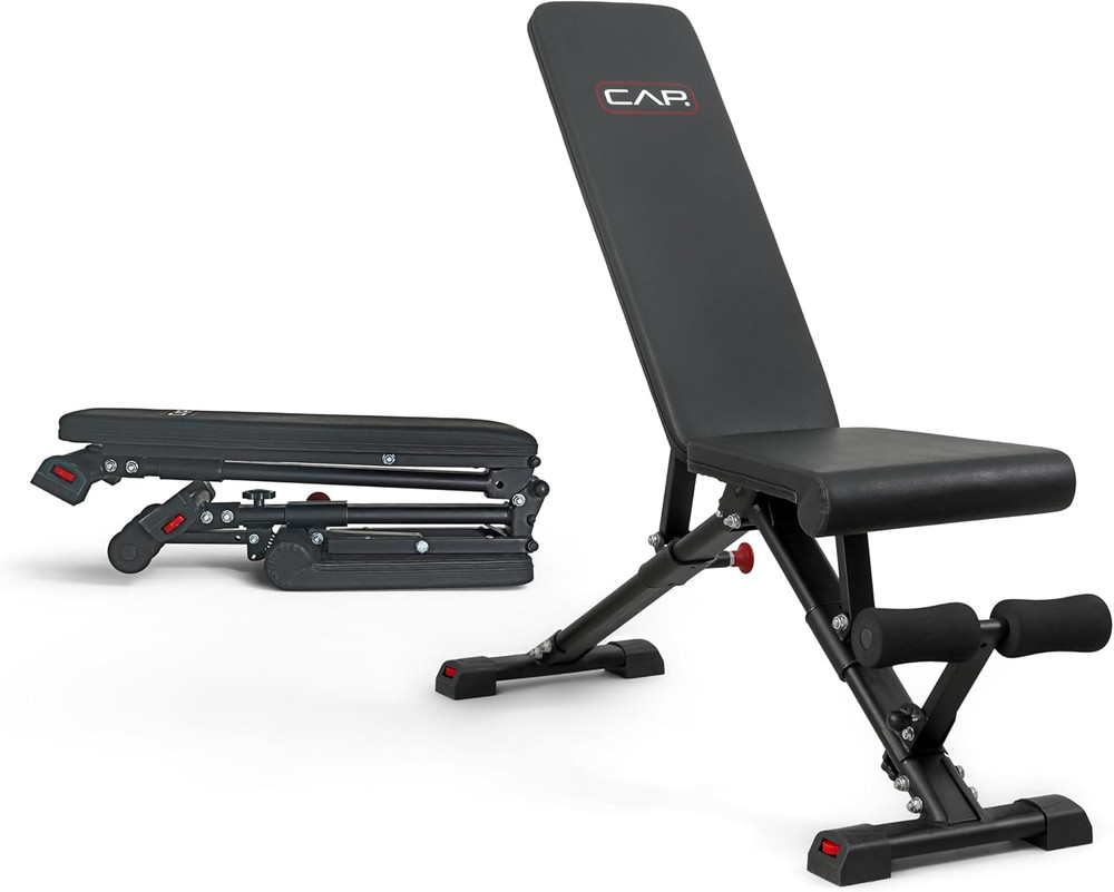 CAP Barbell Multi-Purpose Adjustable Utility Strength Training Weight Bench | Mu
