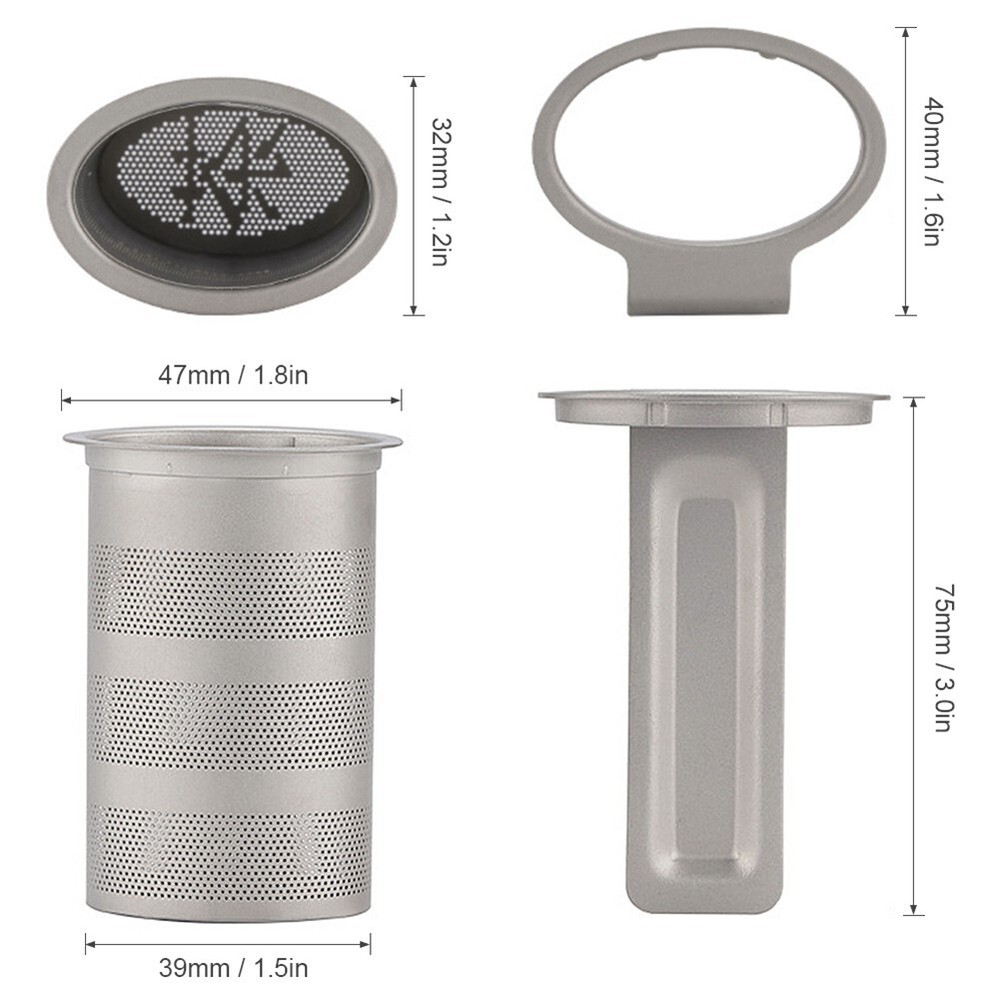 Titanium Mesh Tea Infuser Basket Tea Strainer Teapot Leaf Spice Tea Cup Filter
