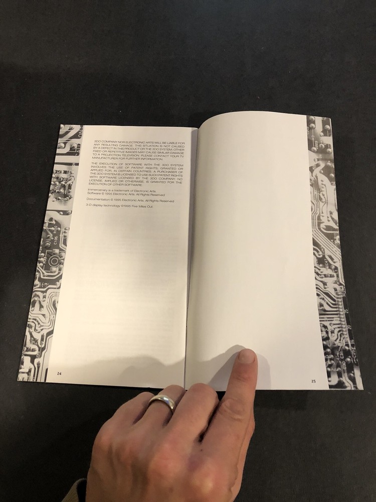 immercenary 3do Manual Only