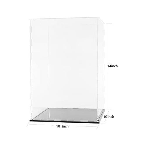 Clear Acrylic Display Case-Assemble Countertop Box for Assorted Sizes