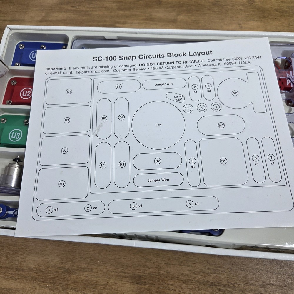 ELENCO Snap Circuits Jr. 100 Experiments Electronics Discovery Kit